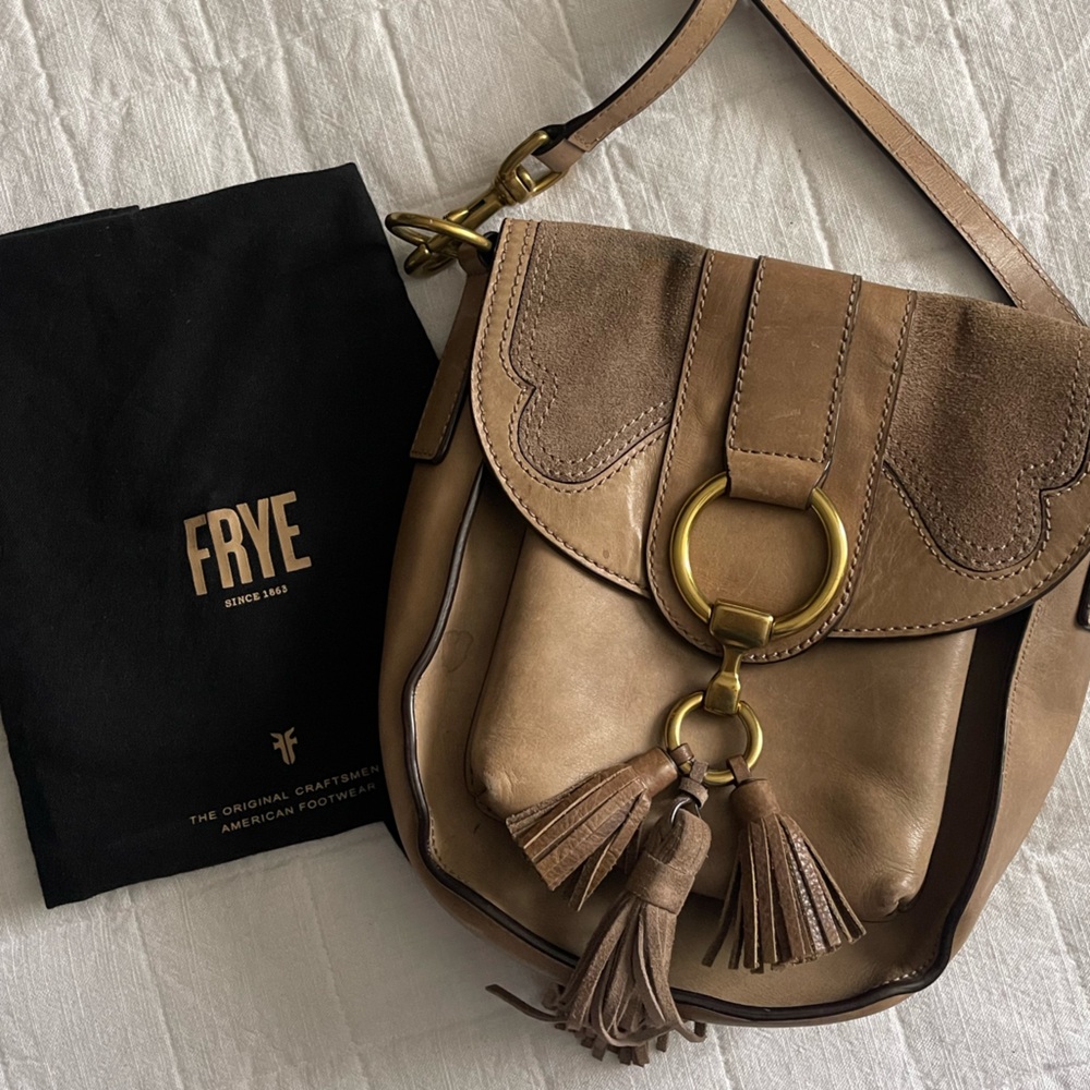 Frye Ilana Western Leather Crossbody Bag with Tassels